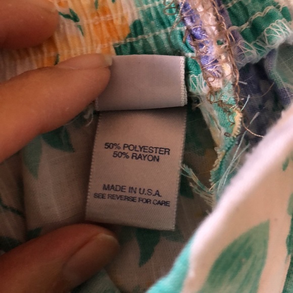 Vintage Floral Yellow and Purple midi skirt size 8 - Picture 4 of 7